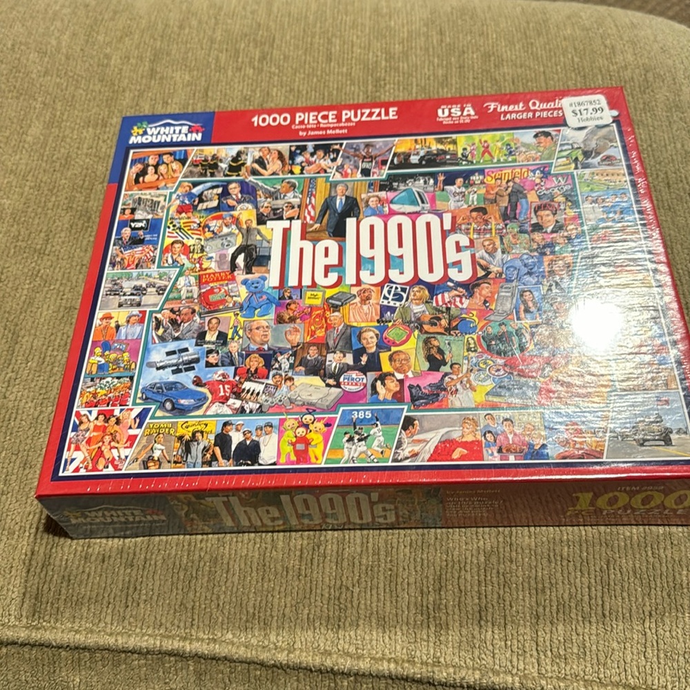 The 1990s 1000 piece puzzle. new in sealed plastic